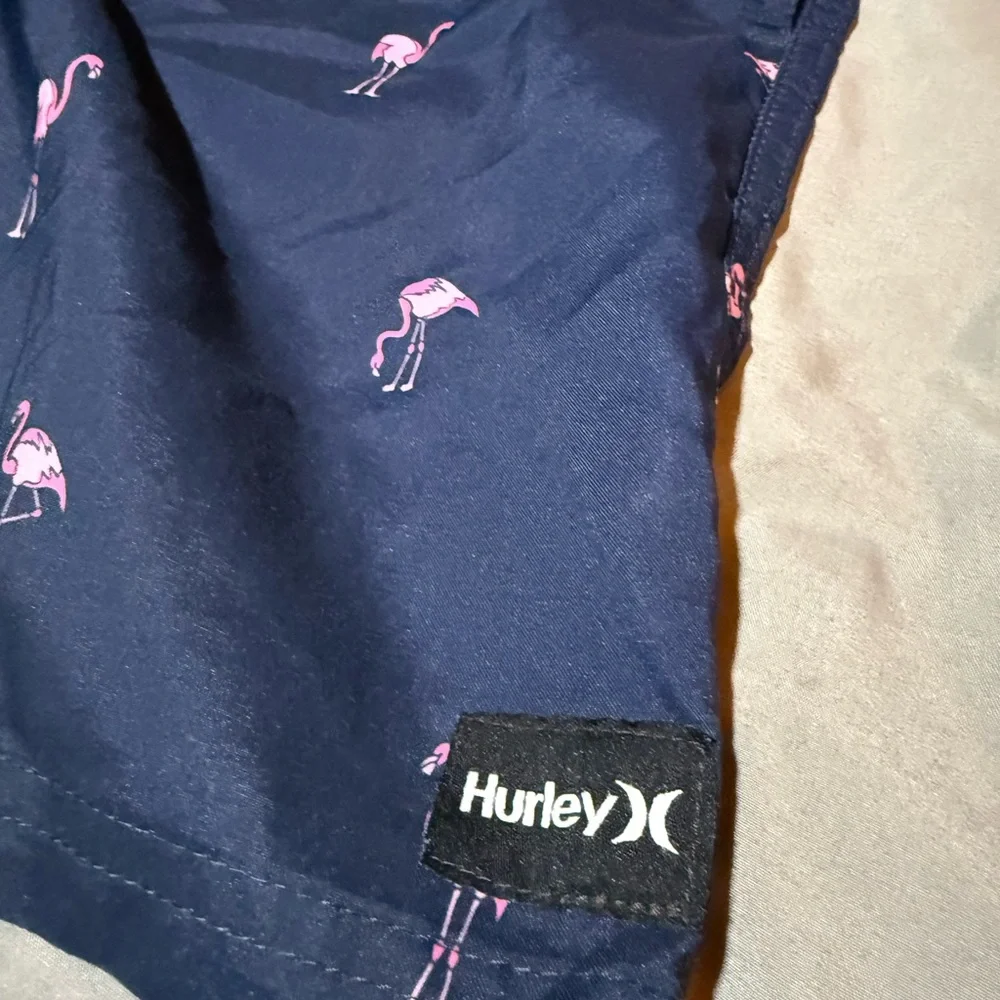 🦩 Hurley Boys’ “Pool Party” Flamingo Print Pull-On Swim‎ Shorts 🦩